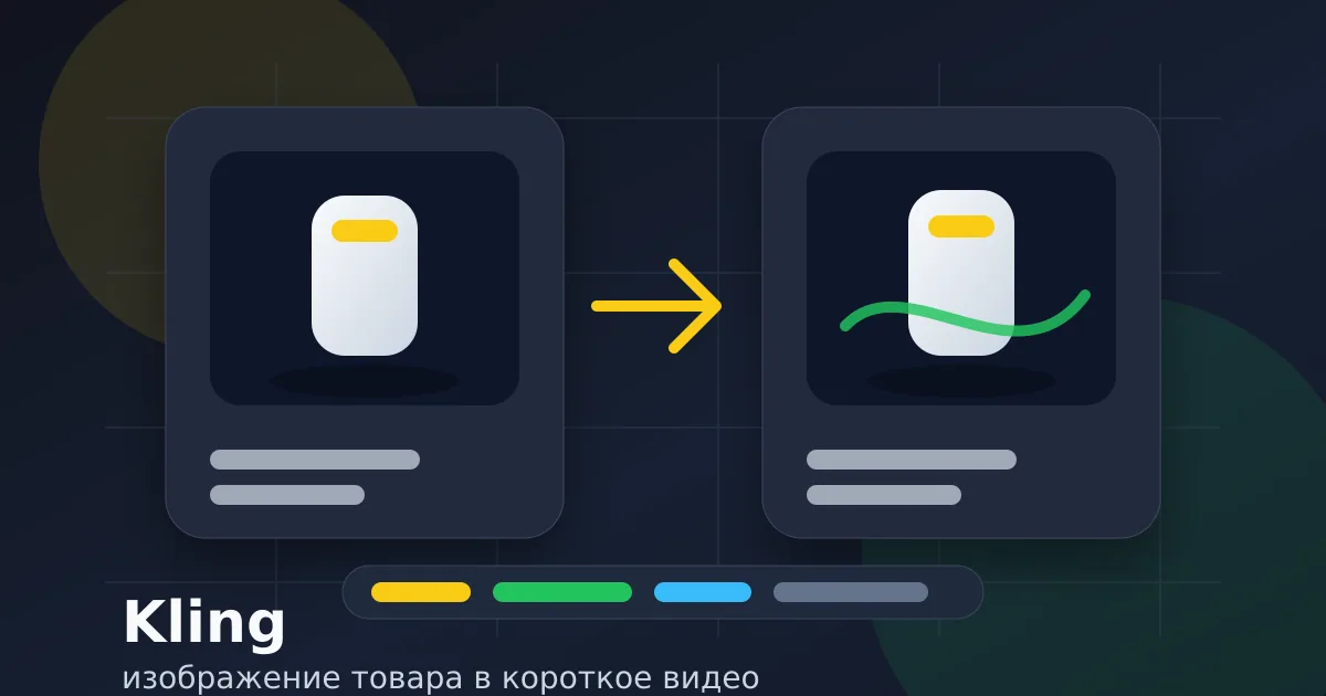 Как оживить изображение товара в Kling: пошаговая инструкция