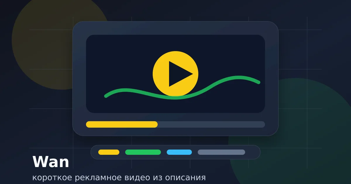 Как сделать короткое рекламное видео в Wan: пошаговая инструкция